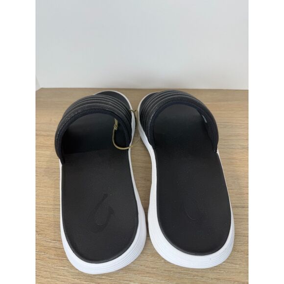 OluKai Komo Slide Sandals Black Men’s Size 10 Non-Marking Sole New - Picture 5 of 8